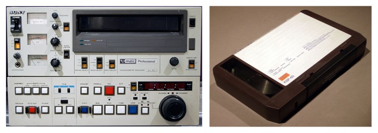 U-matic is an analog recording videocassette format first shown by Sony in prototype in October 1969.